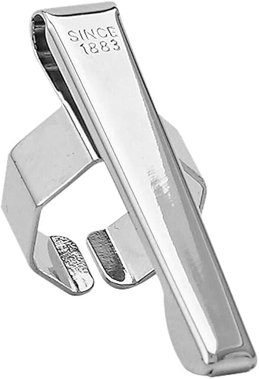 Kaweco Pen Clip Sport Octagonal in Silver for Sport, Calligraphy and Sketch Up Series I Pencil Holder with Subtle Logo | Accessory Made of Stainless Steel I Chrome