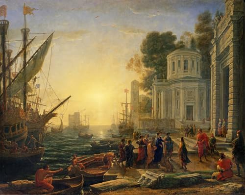 Lienzo Sbarco a Tarso de Claude Lorrain para decorar salones elegantes de 60x90cm
