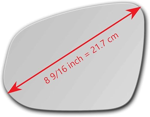 Miniatura 2 de Nuevo espejo de repuesto con adhesivo de tamaño completo para Toyota Highlander 4Runner Corolla Cross Rav4 Tacoma 2014-2023 Vista lateral izquierda