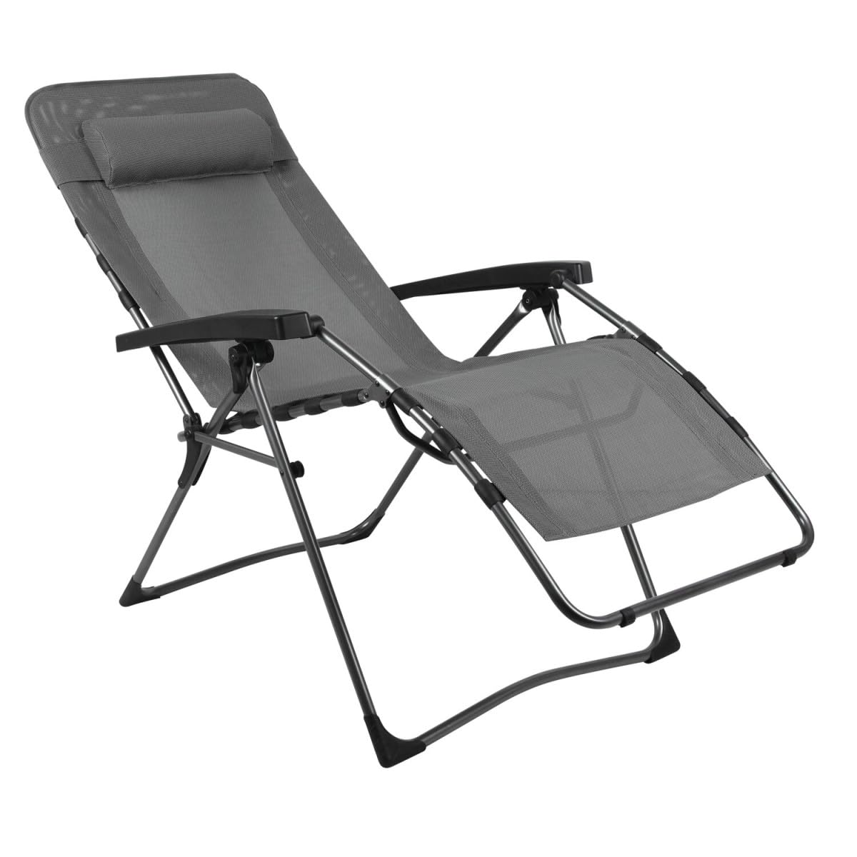 Westfield Outdoorowe składane leżak Zero Gravity z odpinaną poduszką, wodoodporne, odporne na promieniowanie UV – lekka rama wytrzymuje obciążenie do 140 kg