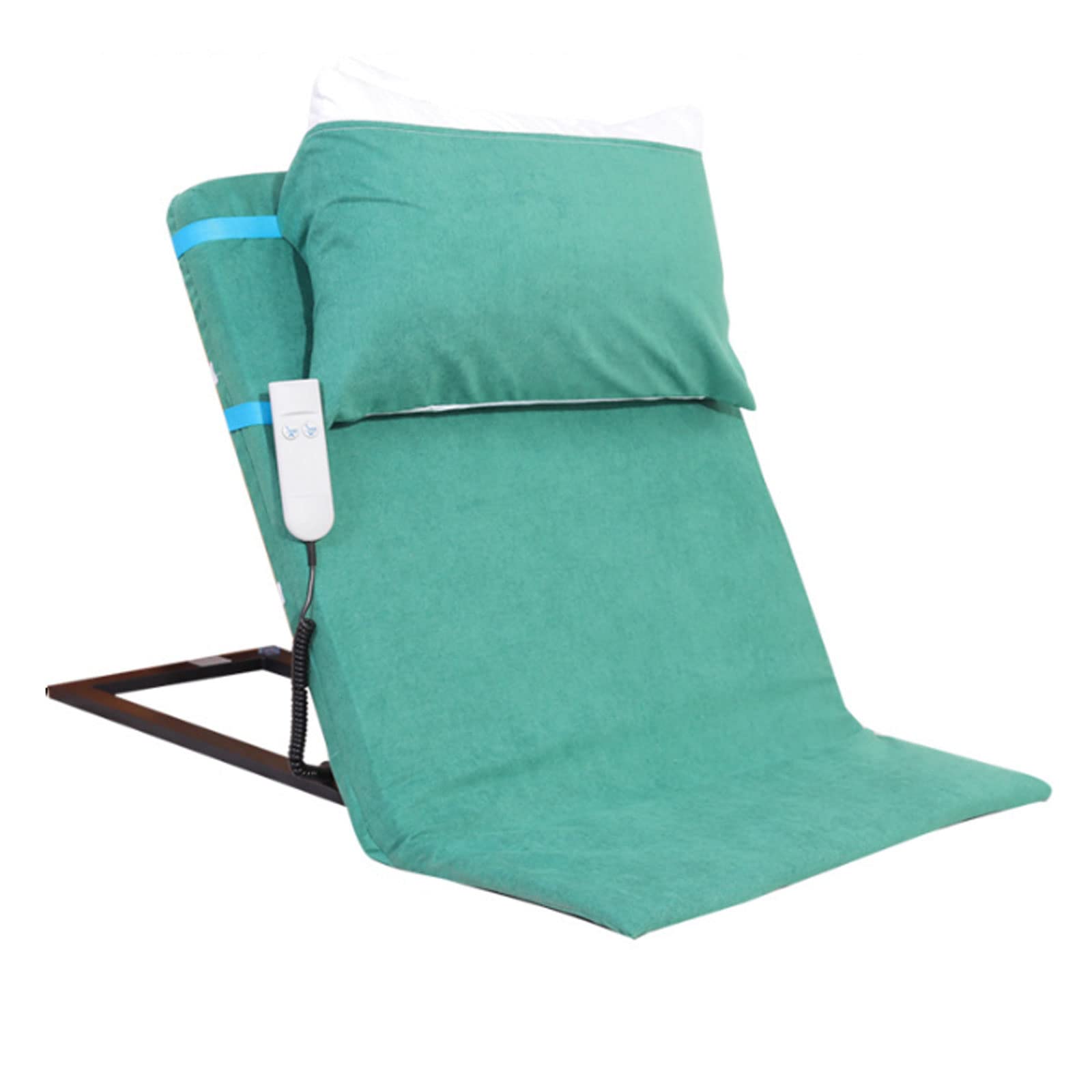 Respaldo eléctrico para ancianos, elevador de almohada médica portátil con sistema de bomba eléctrica y cojín de cabeza, respaldo de cama para pacientes