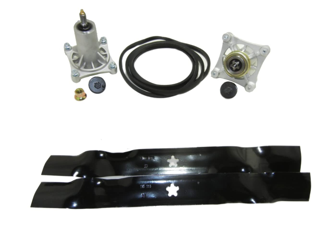 Deck Rebuild Kit Blades Belt Spindles Replace 405380 405143 187292 192870 532405143 532187290 Fits Husqvarna Fits Craftsman
