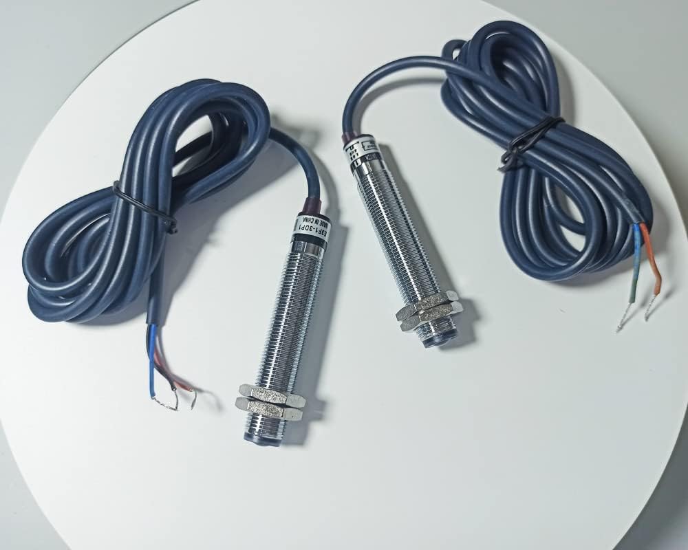 ATO M12 Photoelectric Sensor, PNP NO Infrared Photoelectric Sensor, Photoelectric Switch, Easy to Install, Long Life, DC 6-36V, IP67 Protection