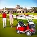 DIMHLCDZA 2 Passenger Electric Golf Cart Passenger Cruiser UTV&with Extra Large Capacity Storage Trunk&Portable Electric Golf Cart,50-Mile Range and a top Speed of 15MPH,with Lithium Battery&red