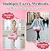 ELULAE Personalized Kids Dance Ballet Bag, Large Capacity Fashion Tote Bag, Custom Dance Duffle Bag, Waterproof Travel Bag, Pink Lace Bag for Kids, Girls, Daughter, Granddaughter, Yoga Bag