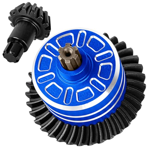 BRCatWPark Speed Up 35T Front Rear Differential & 14T Main Gear Upgrades Part for 1/10 Bigrock Granite Senton Vorteks 3S BLX Kraton Outcast 4S BLX,1/8 Typhon Vendetta 3S BLX Infraction,Navy Blue
