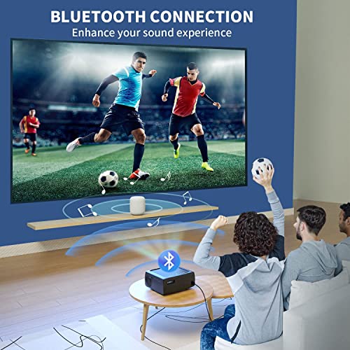 Image of TOPTRO Full HD Projector HQ1 Pro Android 9.0 Projector for Home 4K 6900 Lumens WiFi Bluetooth Built in Apps Wireless Display, HDMI, USB, Remote for Entertainment or Education Home Cinema Projector