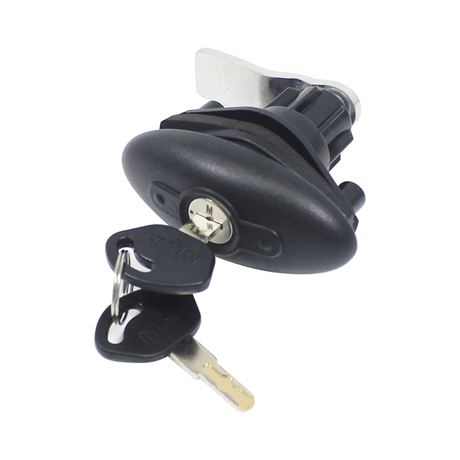 QIANGQIANG Very gondhh RV Cabin Door Lock, Compression Lock, Tighten Lock, Luggage Compartment Door Lock, Cabin Door Tension Lock, Trailer Door Lock, S (Color : Black)