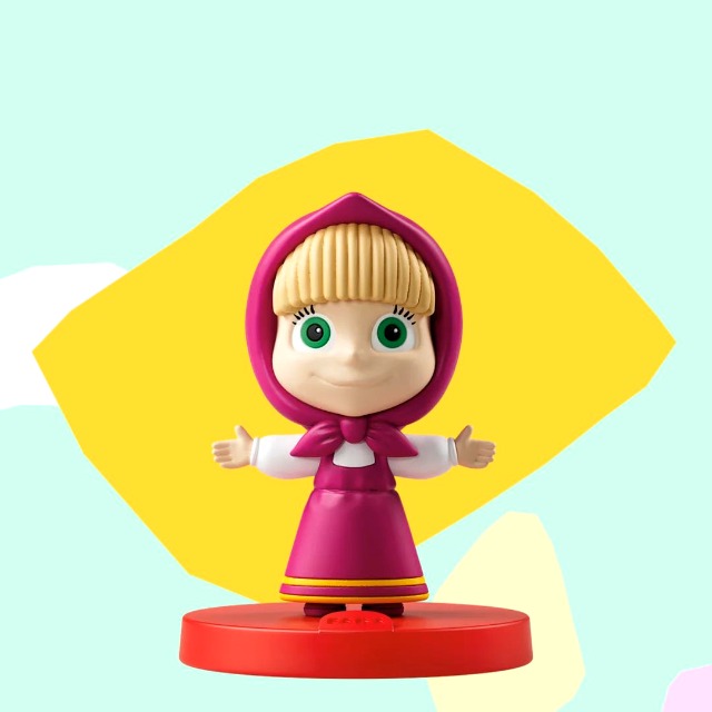 FABA Personnage Sonore – I Racconti Di Masha – Histoires En Italien, Figurine 3D Pour Conteur FFR14301