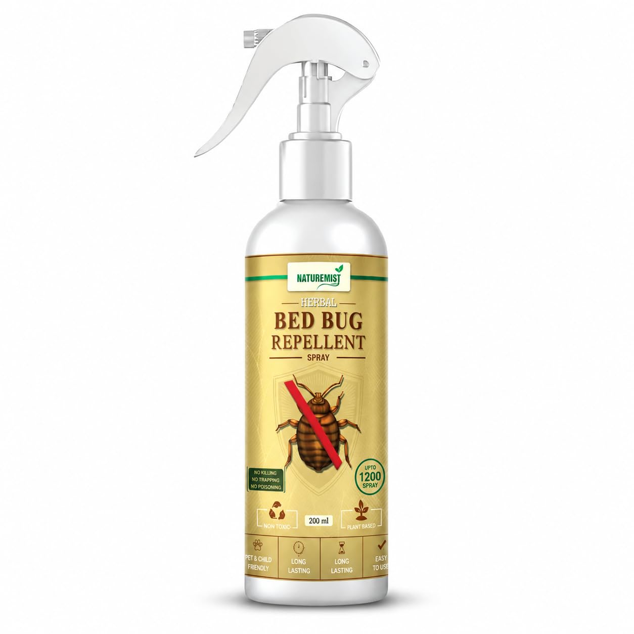 Bed Bug Repellent Spray for Home, Mattress, Sofa & Furniture | Plant Based Bed Bug Spray for Indoor Use | Long Lasting Fresh Protection | Easy to Use 200ml-image-27
