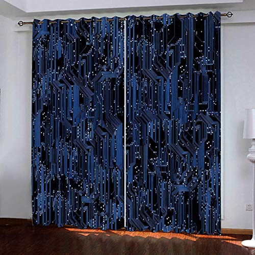 Draperies à oeillets anti chaleur pour bloquer la lumière du salon - 2