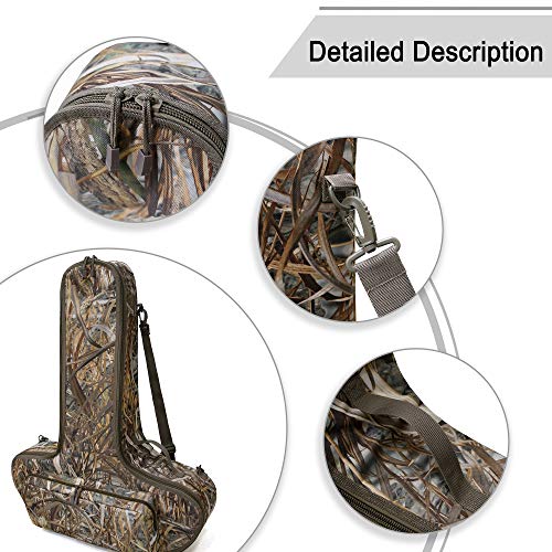 MYDAYS Soft Crossbow Case with Backpack Straps, Padded T-Shape Archery Bow Bag for Hunting, Fits Scoped Narrow Limb Crossbows with Arrow & Bolt Pocket (36.5" x 28" x 9", Camo) - image 4