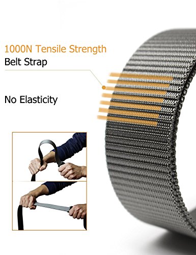 Men's Nylon Running Belt with Plastic Buckle, Adjustable Tactical Duty Waist Strap for Outdoor, Fits Up to 41" Waist3