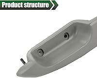 Vista 5 de GRAND ORANGE 2 piezas de reposabrazos de puerta para conductor y pasajero compatibles con reemplazo de reposabrazos de camioneta Cadillac Chevy GMC