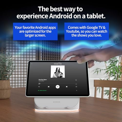 2026 Verbessertes Tablet, Android 15 Tablet 10 Zoll mit Bluetooth-Lautsprecher-Dock, 24 GB RAM+64 GB ROM+1 TB TF, Octa-Core Tablet , Dual-Kamera, Langlebiger Akku, 1280*800, Wi-Fi 6&BT 5.3(Schwarz)