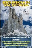 Escursioni in Val di Fassa: Sentieri Facili tra Marmolada e Catinaccio: Guida per Principianti e Famiglie con Bambini: 90 Sentieri di Trekking tra Marmolada e Catinaccio, Passo Sella e Sassolungo