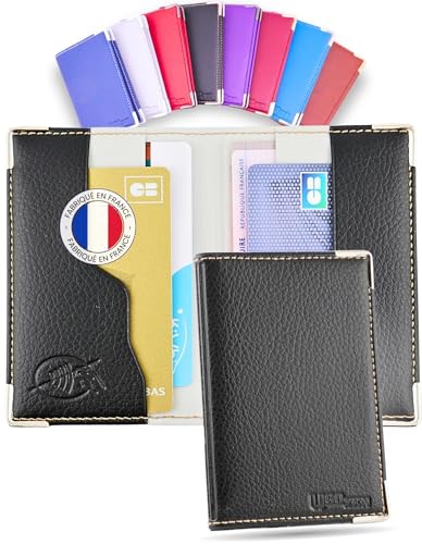Ugozen Étui Cartes Bancaires RFID Luxéo | Porte Carte Bleue Homme/Femme