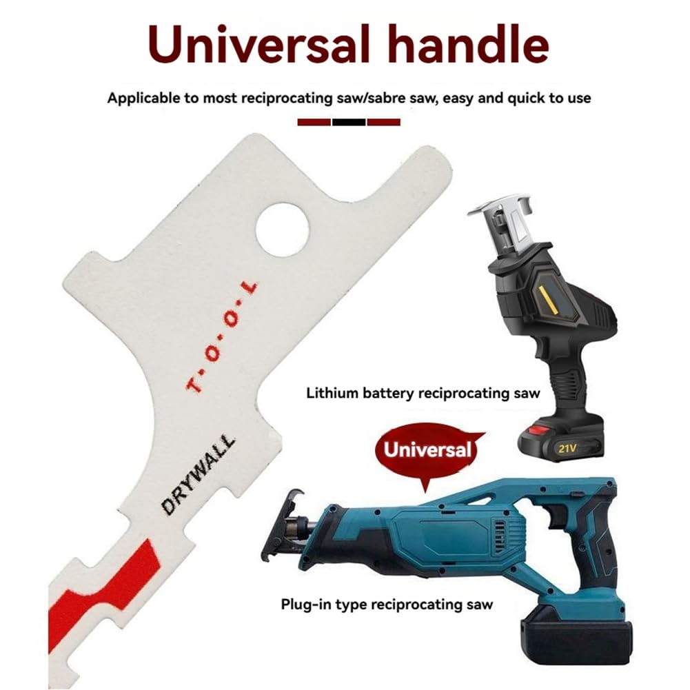 Nagoyuki Mini Reciprocating Jig Saw Blades Drywall Reciprocating Saw Blade 85/86 Type Wire Box Drywall Access Blades 5Pcs - Image 3