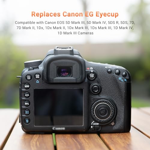 (2 Stück pro Paket) JJC Okular Augenmuschel für Canon EOS 1D X, 1D X Mark II, 1Ds Mark III, 5Ds, 5Ds R, 5D Mark III, 5D Mark IV, 7D Mark II Ersetzt Canon Eg.