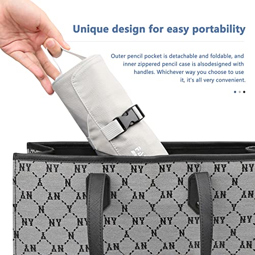 Mousika Portable Pencil Case Multifunction Plastic Compact Cool Pencil Box Easy To Push Pencil Holder With Slider Button Unique Stationery Set With Pencils Gel Pens Eraser Ruler Sharpener Pencil Dispenser For Kids Students (Gray) #TOP3