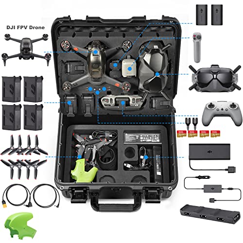 Mallette DJI FPV Drone et accessoires de rangement rigide imperméable - 2