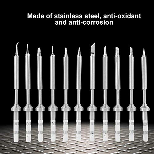 Image of Soldering Iron Tips 11Pcs Set TS100 Soldering Iron Tip Replacement Stainless Steel Pen Soldering Iron Heads Tool Mini Hot Core Soldering Iron Tip (11Pcs Set)