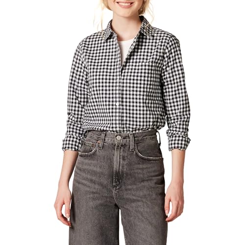 Amazon Essentials Damen Regular-Fit Langarm-Button-Down-Popeline-Hemd,...