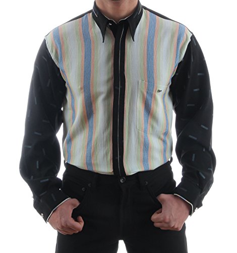 Chemise noire rockabilly vintage pour soirée dansante retro