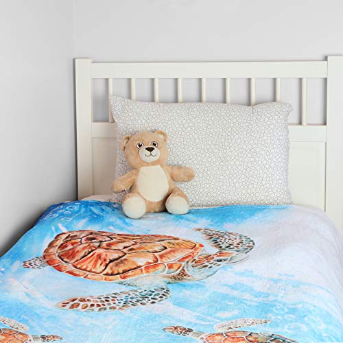 Sea Turtle Throw Blanket, Super-Soft Extra-Large Sea Turtle Beach Blanket For Boys, Girls, Adults, Teens, And Kids, Fleece Turtle Blanket (50 In X 60 In) Warm And Cozy Throw For Bed, Crib Or Couch #TOP2