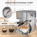 Expresso Coffee Machines 20 Bar Cappuccino Machines For Home Espresso Machine With Milk Frother Steam Wand Coffee Maker With 51oz Removable Water Tank
