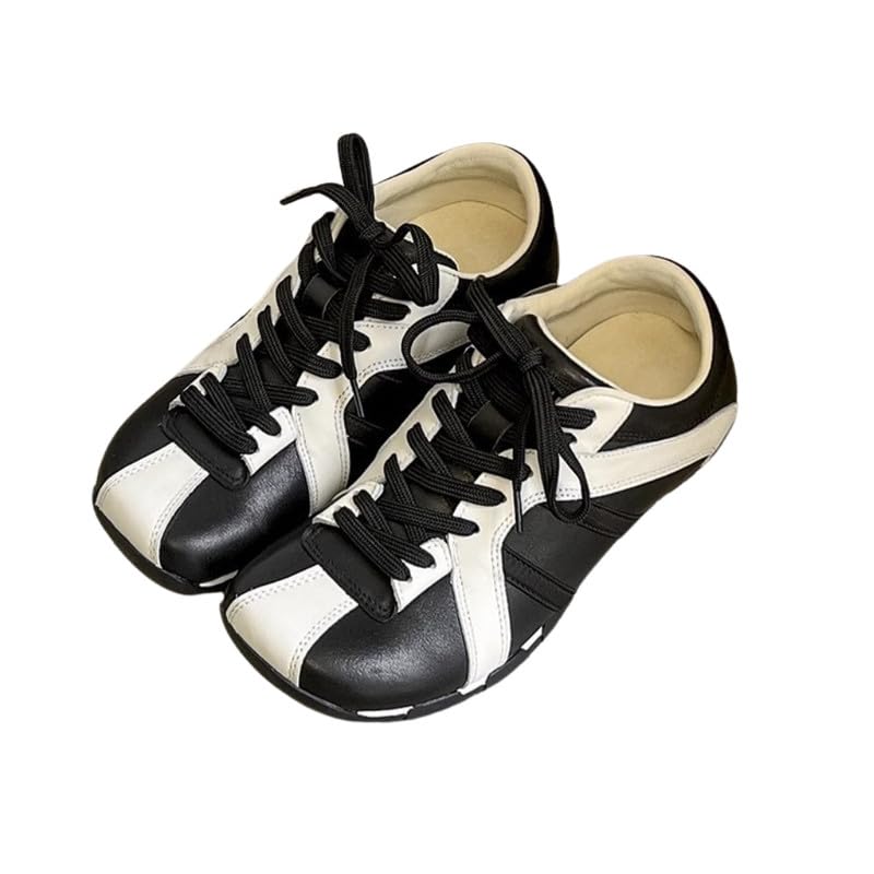 Leather Women’s Sports Casual Shoes | Round-Toe Lightweight Footwear-image-29