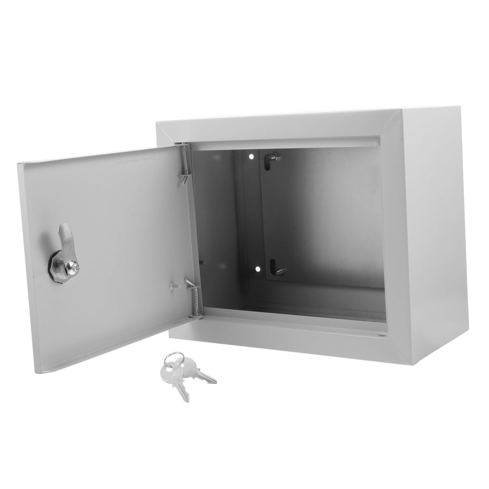 VILLCASE Caja de Conexiones Metálica para Exteriores Diseño Montado en Pared, Aluminio Resistente a Temperaturas Extremas, Adecuado para Entornos Residenciales y Exteriores
