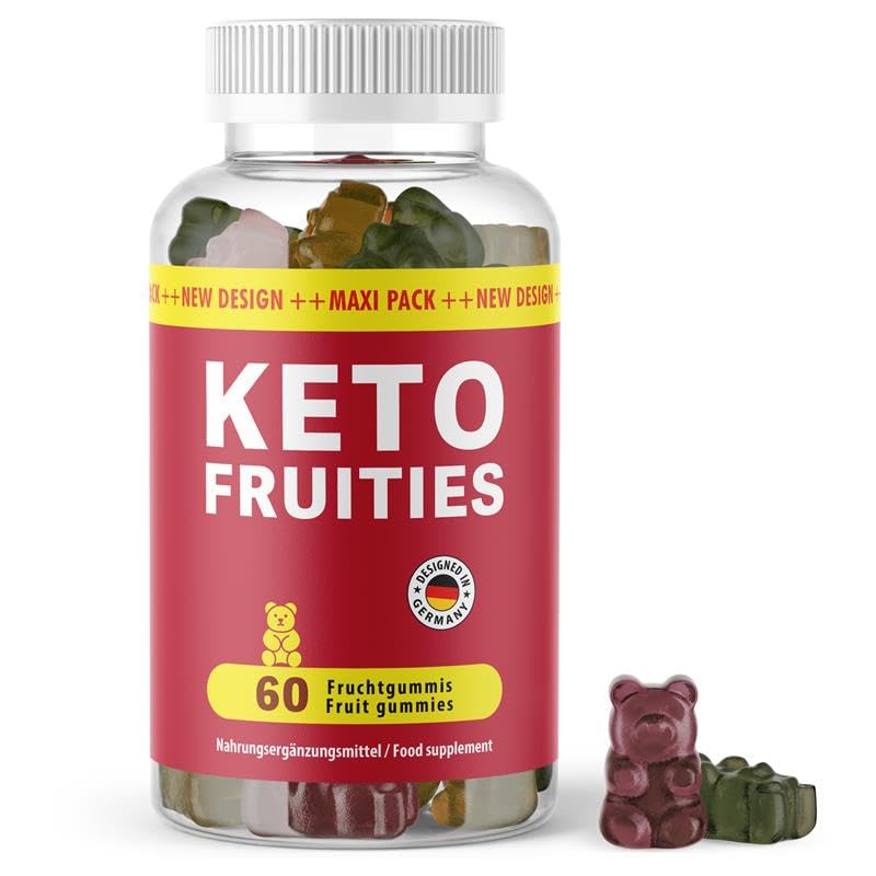 Ketofruities gominolas de fruta | Con ingredientes naturales | Para hombres y mujeres | Contenido 60 gominolas de fruta | 1x