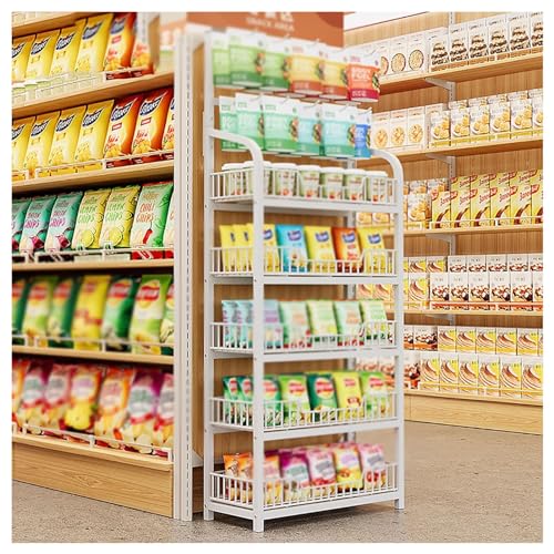 Estante de exhibición minorista para solucionar la falta de espacio de snacks en tienda