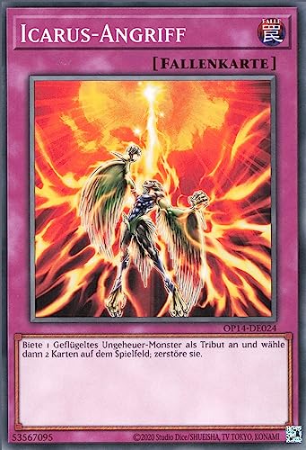 Icarus-Angriff OP14-DE024 Common Deutsch Near Mint Unlimitiert - OTS Tournament Pack 14 - mit ReCollectibles-Versandschutz - für Yu-Gi-Oh!
