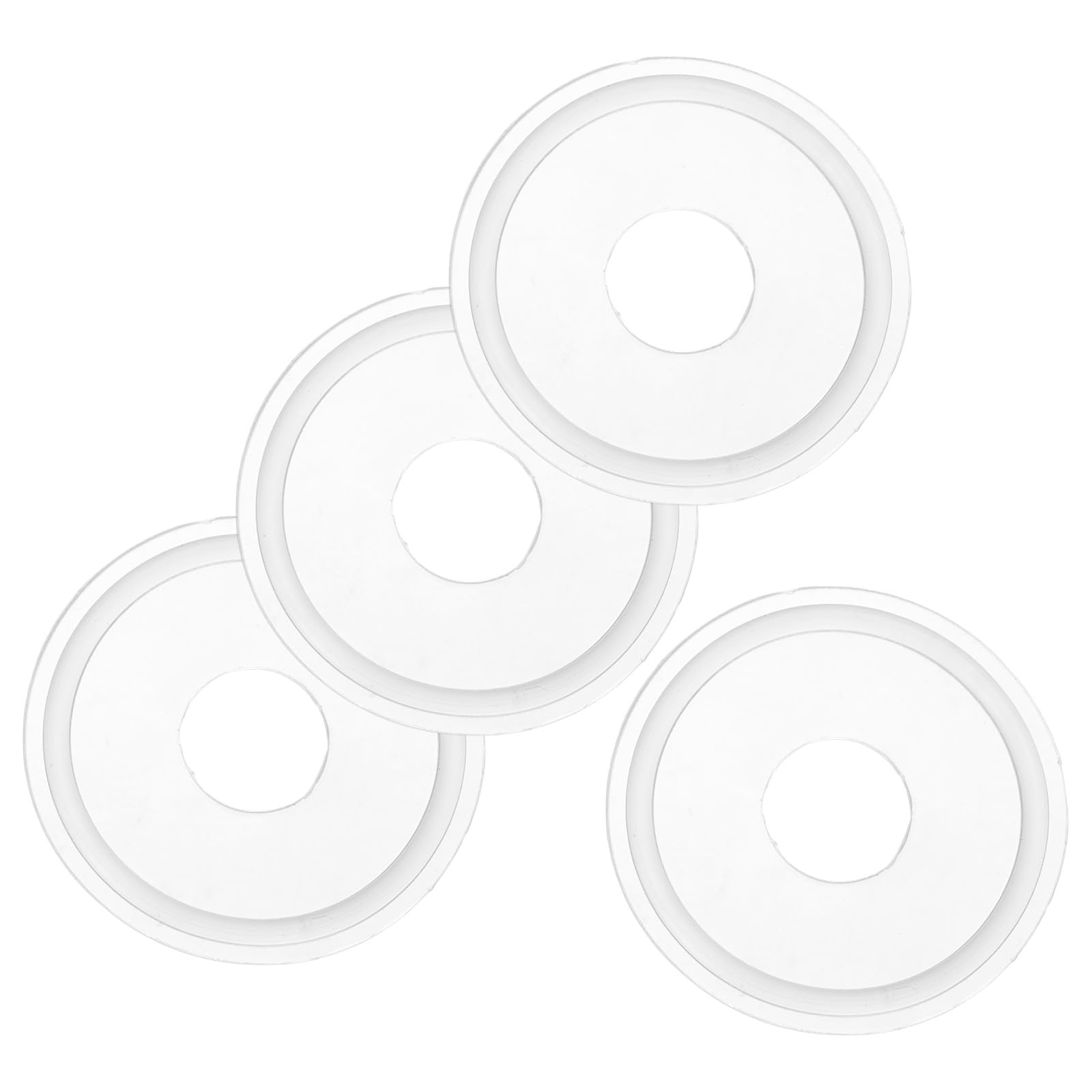 M METERXITY 4-Pack Silicone O-Rings Gasket 0.6 In/15.9mm Tri-Clover O-Rings Seal Gasket Fits for OD 2 In/50.5mm Sanitary Pipe Weld Ferrule/Sink Plug/