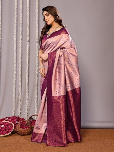 Image of Avantika Fashion Women's Kanjivaram Style Soft Silk Banarasi Sarees With Blouse Piece For Women
