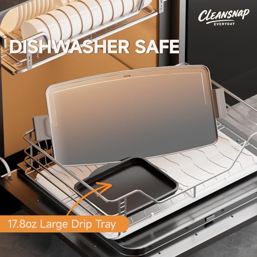 Image of Cleansnap Everyday Electric Griddle,The Ultimate Gift for Family Feasts - 20 inch Nonstick Grill with Foldable Anti-Mess Shield, Rapid 1700W Heat&PPG Ceramic Coating, Dishwasher Safe, Ocean Blue