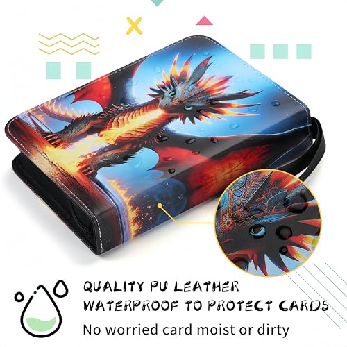 Trading Card Storage Album - 900 Pocket Card Binder with 50 Durable 9-Pocket Pages, Zipper Closure Collector's Album, Removable Sleeves for Card Protection, Perfect for Collectible Trading Cards by GBMWYYDS - Image 3