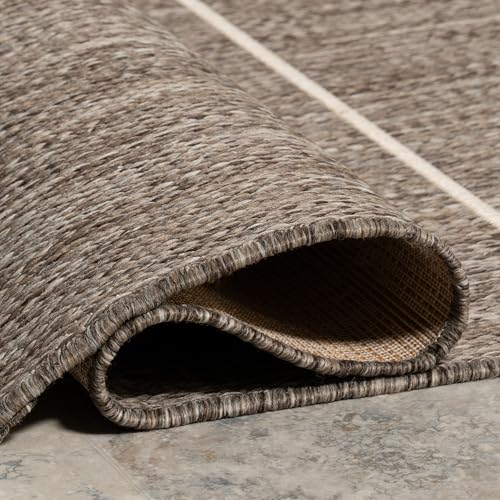 Nuloom Alaina Tapete 4 x 6 pies Interior/Exterior Gris Claro miniatura 7