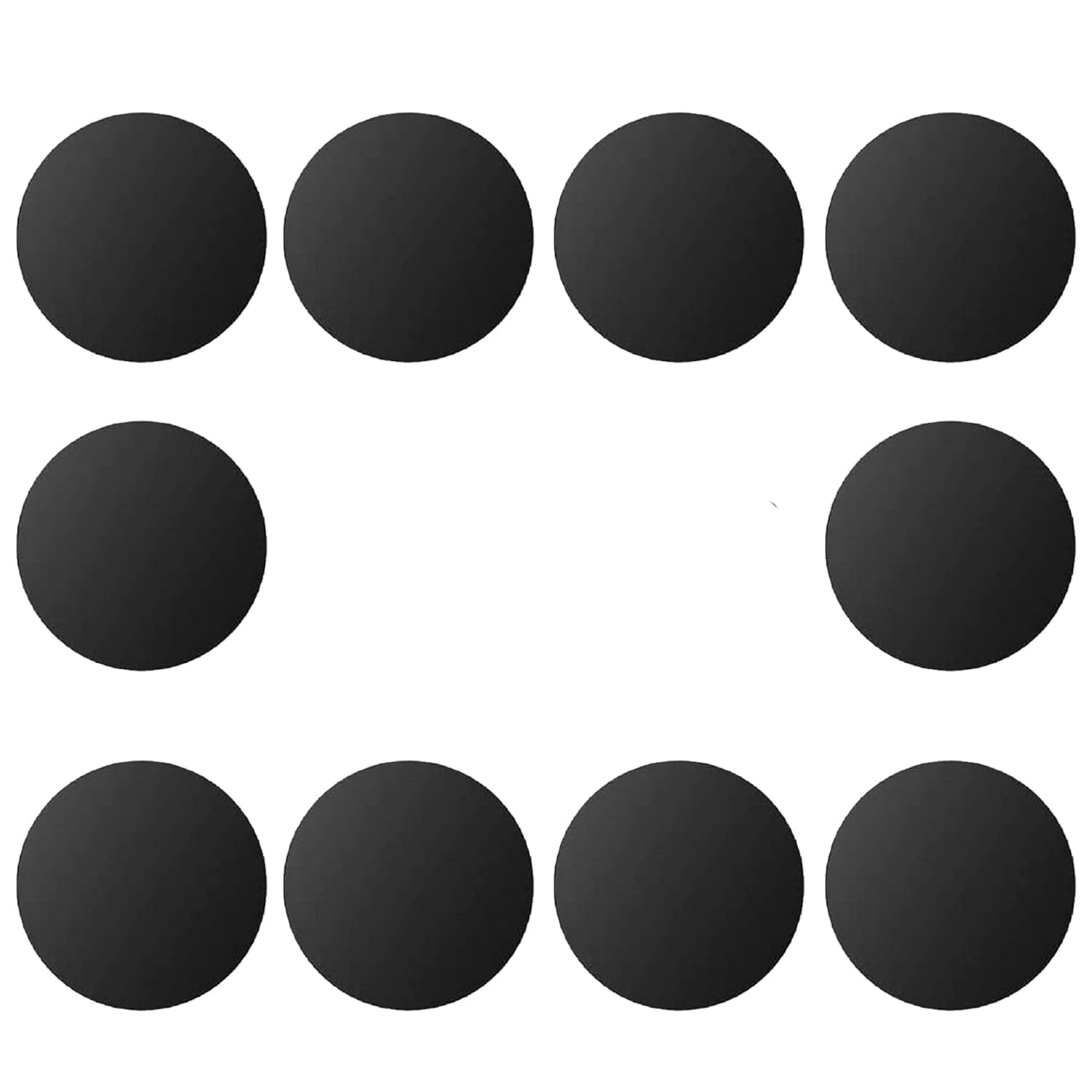 LIRAMARK Metal Plates for Magnetic Car Mount Mobile Phone Holders and Other Magnetic Mount Holders (10 Round Plates)