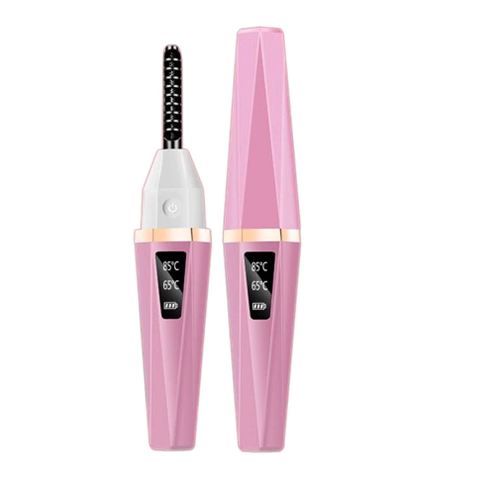 Rizador Pestañas Rizador De Pestañas Electrico Termico Con Calor Con Peine Profesional Usb Recargables Con Calefacción Regalo Termostato Inteligente De Doble Temperatura (13.2X2.4X2.1cm,pink)