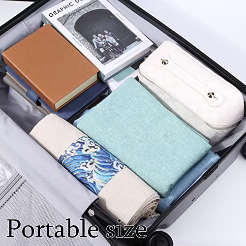 Large Capacity Travel Cosmetic Bag Plaid Checkered Makeup Bag Portable Leather Waterproof Skincare Bag With Handle And Divider For Women #TOP7