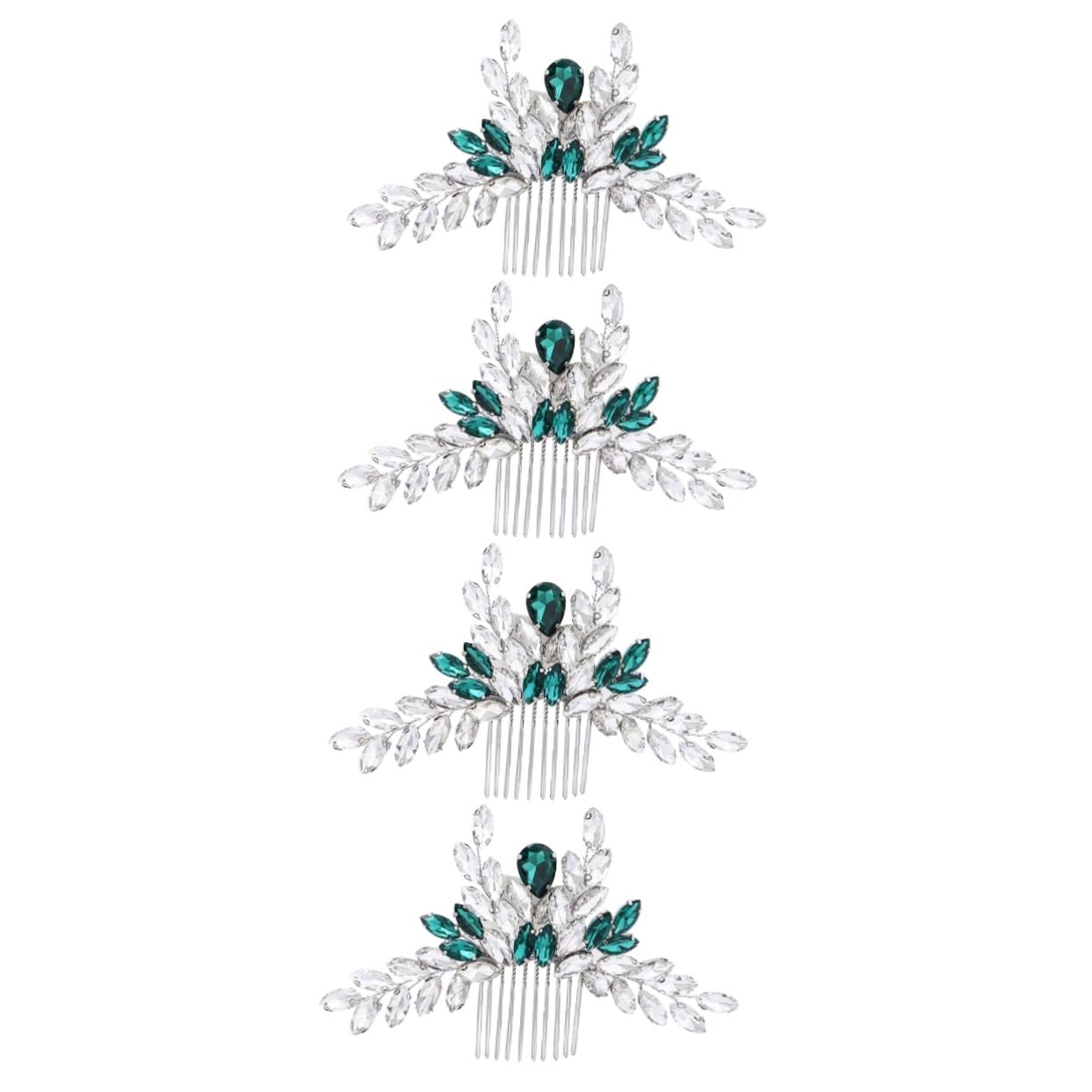 FRCOLOR Lot De 4 Peignes À Cheveux Pour Mariage Banquet Enterrement De Vie De Jeune Fille En Matériaux