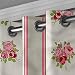 YUAZHOQI cortinas aisladas con reducción de ruido, Shabby Chic, ramillete de rosa...