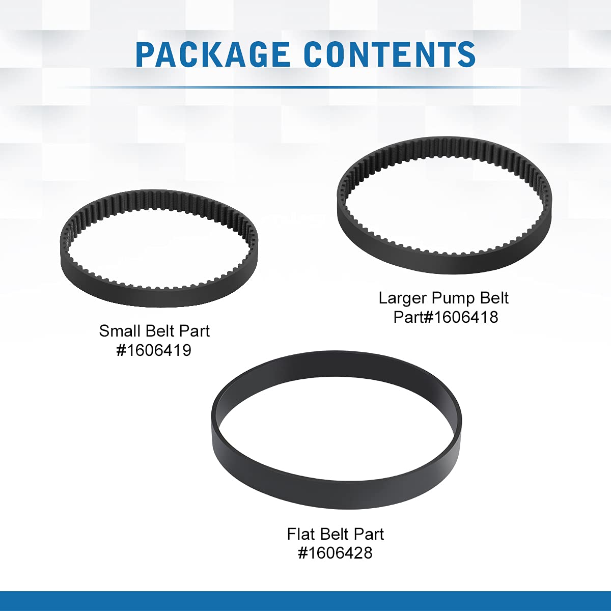 LANMU Replacement Belt Set Compatible with Bissell ProHeat 2X Revolution Model 1548, 1551, 1550 Vacuum Cleaner, Replace Parts 1606418, 1606419, 1606428 : Home & Kitchen