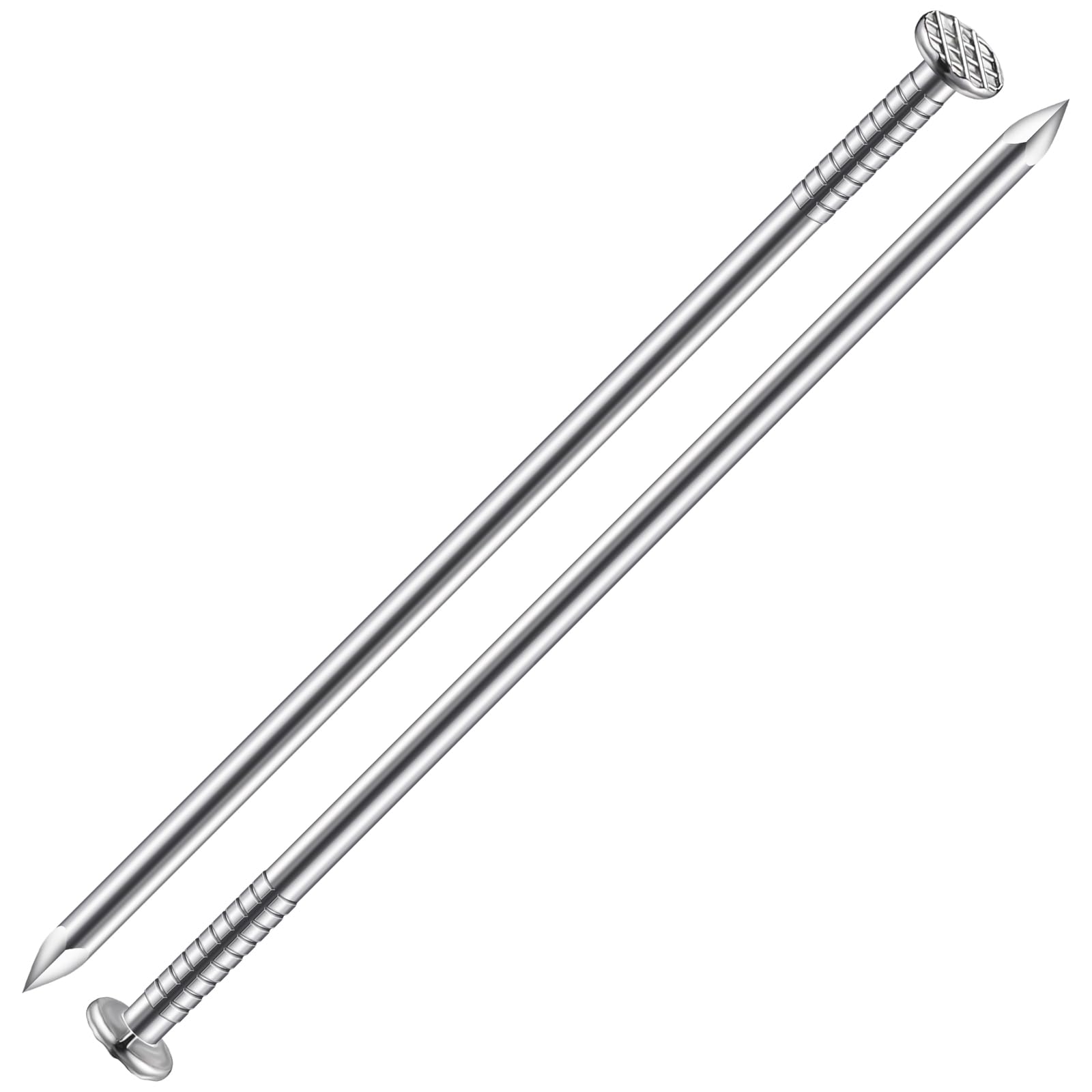 Wensilon (7 pcs)6 inch Stainless Steel 304 Nails, Hanging Nails, Wall Nails, Dowels, Long Nails