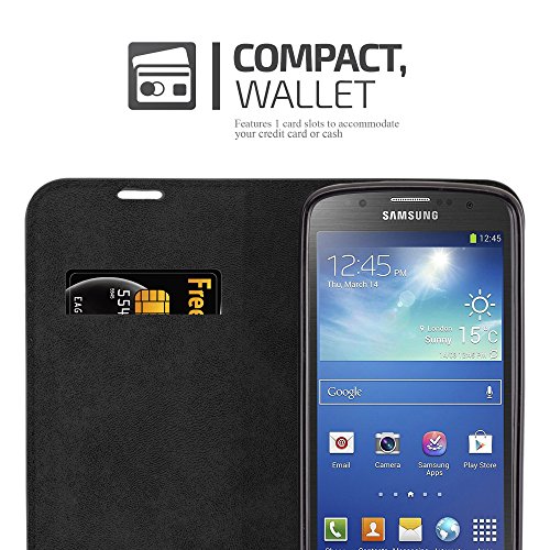 Cadorabo Book Case Compatible With Samsung Galaxy S4 Active In Night Black - With Magnetic Closure, Stand Function And Card Slot - Wallet Etui Cover Pouch Pu Leather Flip #TOP3
