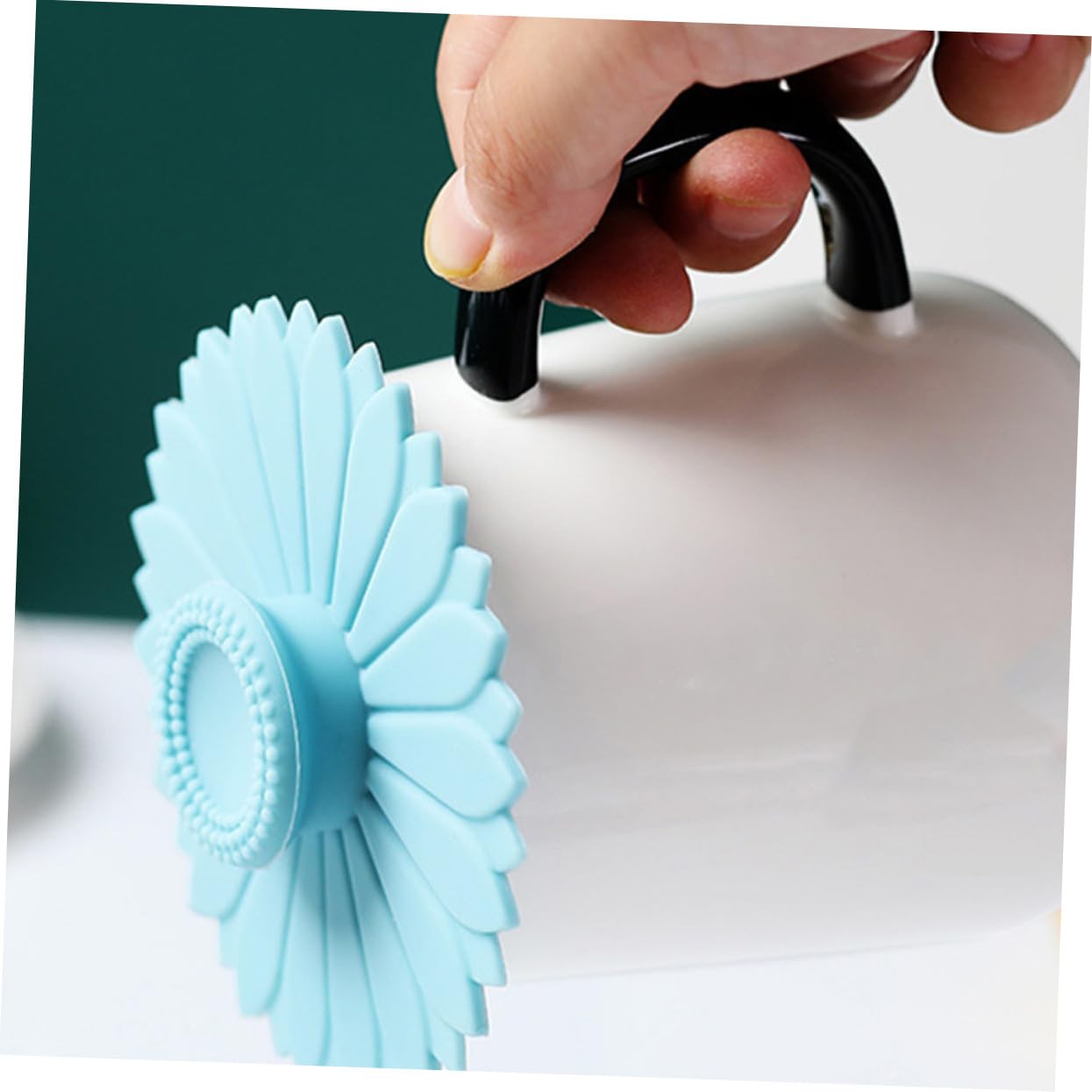 Set 12 Coperchi per Tazza in Silicone a Forma di Petalo di Girasole, Resistenti al Calore, Antiscivolo, per Bicchieri e Tazze da Caffè per Uso Quotidiano