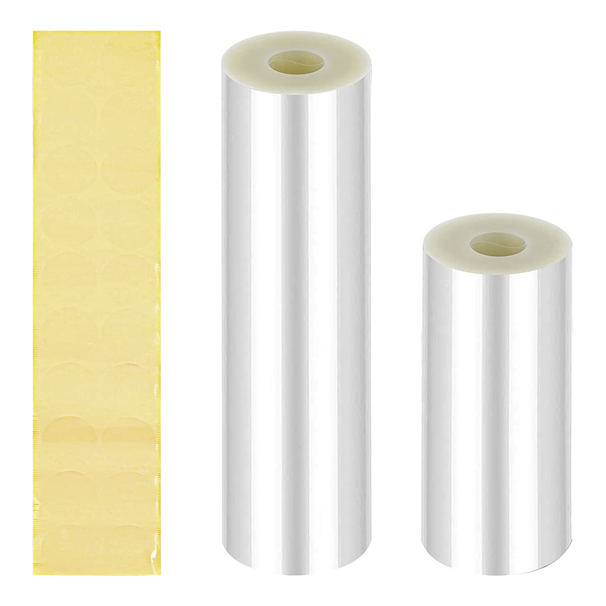 AOKITO 3 Rotoli Torta Collare, 8cm/10cm/15cm, Rotolo di Acetato Trasparente, Colletto per Torta